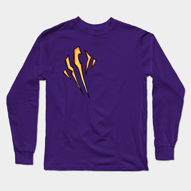 Aerobicide Tiger Claw Long Sleeve T-Shirt by HaloSenpai